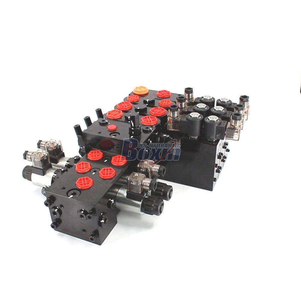 Solenoid Operated 6 Spool Hydraulic Sectional Valve DCV100E DCV58 cover photo